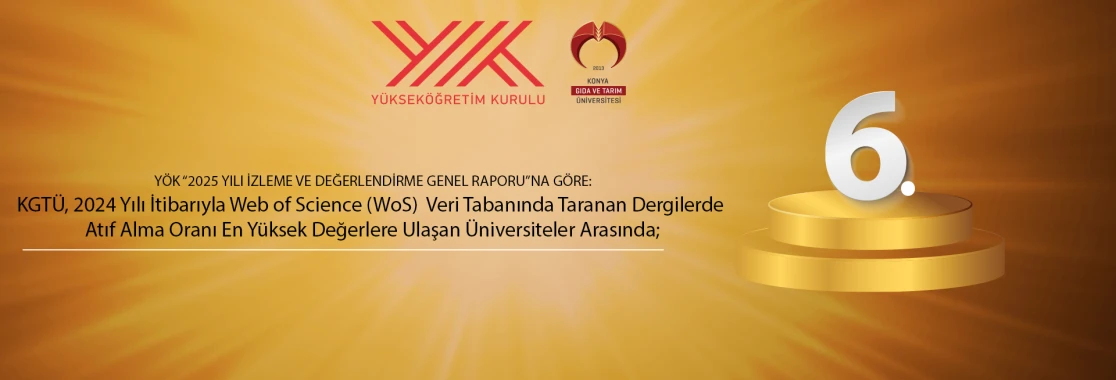 Bilimsel Etkide B&uuml;y&uuml;k Başarı: KGT&Uuml; T&uuml;rkiye&rsquo;de Atıf Performansında İlk 10&rsquo;da