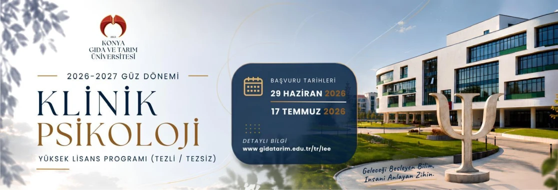 Klinik Psikoloji Lisans&uuml;st&uuml; Programı Duyurusu