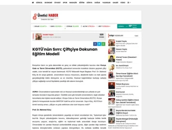 KGT&Uuml;'n&uuml;n Sırrı: &Ccedil;ift&ccedil;iye Dokunan Eğitim Modeli