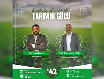 M&uuml;tevelli Heyet Başkanımız Prof. Dr. Mehmet Kılı&ccedil;, Kuttusi Demir&rsquo;in hazırlayıp sunduğu Tarımın G&uuml;c&uuml; Programının konuğu oluyor