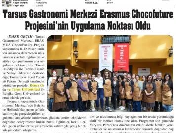 Tarsus&rsquo;ta Uluslararası Proje Gastronomi Merkezi&rsquo;ni Buluşma Noktasına &Ccedil;evirdi