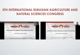 Gıda Mühendisliği Bölümü Öğrencilerimiz Çalışmalarını “5th International Eurasian Agriculture and Natural Sciences Congress” Etkinliğinde Sundu