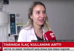 Gıda Mühendisliği Bölümü Öğretim Üyemiz Dr. Öğr. Üyesi Hale İnci Öztürk BBN Türk Ana Haber Bülteninde Gıda Hijyeni Konusunda Bilgiler Verdi