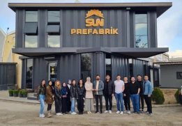 İç Mimarlık Bölümü IMB3000 İç Mimari Proje-IV Dersi Kapsamında Sun Prefabrik Firmasına Teknik Gezi Düzenlendi