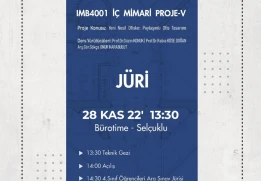 IMB4001 İç Mimari Proje-5 Dersi Ara Sınav Jürisi Bürotime-Selçuklu Ev Sahipliğinde Gerçekleştirildi