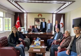 Konya Gıda Mühendisleri Odası Başkanı ve Yönetim Kurulu Üyeleri Rektörümüz Prof. Dr. Behiç Coşkun’u Makamında Ziyaret Etti