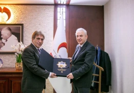 KTO Karatay &Uuml;niversitesi Rekt&ouml;r&uuml; Prof. Dr. Fevzi Rifat Orta&ccedil;&rsquo;tan Rekt&ouml;r&uuml;m&uuml;ze Hayırlı Olsun Ziyareti