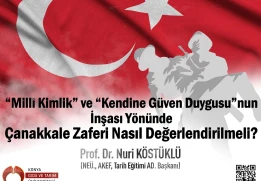&ldquo;Mill&icirc; Kimlik&rdquo; ve &ldquo;Kendine G&uuml;ven Duygusu&rdquo;nun İnşası Y&ouml;n&uuml;nde &Ccedil;anakkale Zaferi Nasıl Değerlendirilmeli?