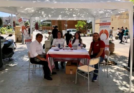 Rektörümüz Prof. Dr. Erol Turan ve Mütevelli Heyet Üyemiz Prof. Dr. Ali Karabacak Zafer Meydanı’nda Yer Alan Standımızı Ziyaret Etti