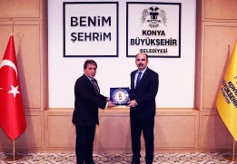 Rekt&ouml;r&uuml;m&uuml;z Prof. Dr. Erol Turan&rsquo;dan, Konya B&uuml;y&uuml;kşehir Belediye Başkanı Uğur İbrahim Altay&rsquo;a Ziyaret
