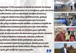 &Uuml;niversitemizin Kurucu Başkanı Sayın Recep Konuk: Endişeye Yer Yok T&uuml;rkiye, Zor Zamanlarda da Torku Ailesi, Konya Şeker Ailesi &Uuml;lkemizin Gıda G&uuml;venliği i&ccedil;in İşinin Başında