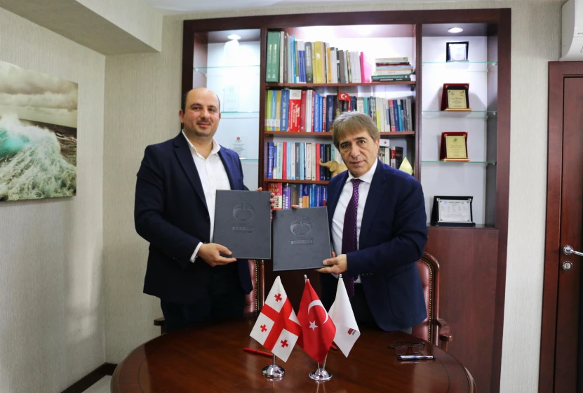G&uuml;rcistan Iakob Gogebashvili Telavi State University ile İş Birliği Protokol&uuml; İmzalandı