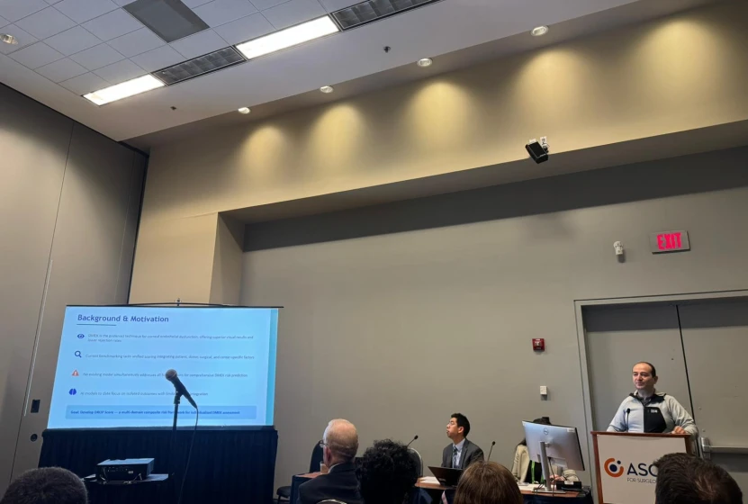 Bilgisayar M&uuml;hendisliği B&ouml;l&uuml;m&uuml; &Ouml;ğretim &Uuml;yemiz ASCRS 2026 Yıllık Toplantısında Araştırmalarını Sundu