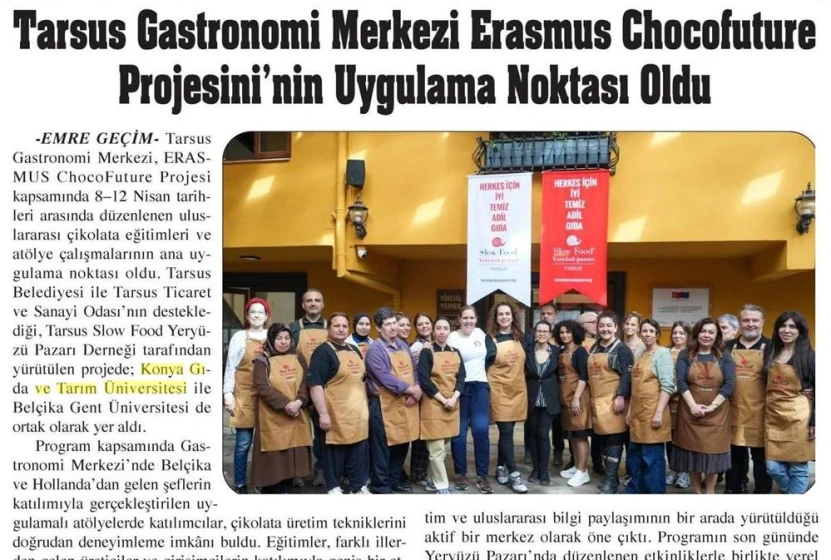 Konya Gıda Ve Tarım &Uuml;niversitesi, ERASMUS+ Chocofuture Projesi Kapsamında Uluslararası Gastronomi İş Birliklerinde Aktif Rol Aldı