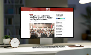The Azotor Smart fertiliser, developed in collaboration between Konya Sugar and KGT&Uuml;, was unveiled