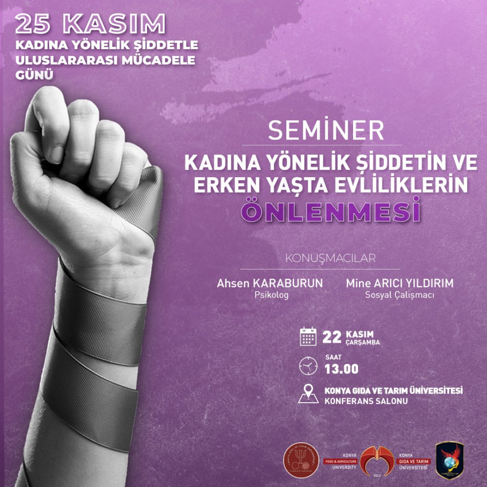 Kadına Y&ouml;nelik Şiddet ve Erken Yaşta Evliliklerin &Ouml;nlenmesi