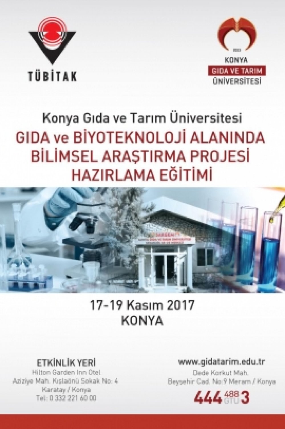 Gıda ve Biyoteknoloji Alanında Bilimsel Araştırma Projesi Hazırlama Eğitimi
