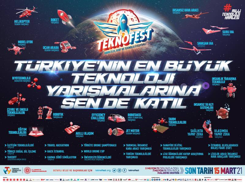 TEKNOFEST Teknoloji Yarışmaları Son Başvuru tarihbaslai