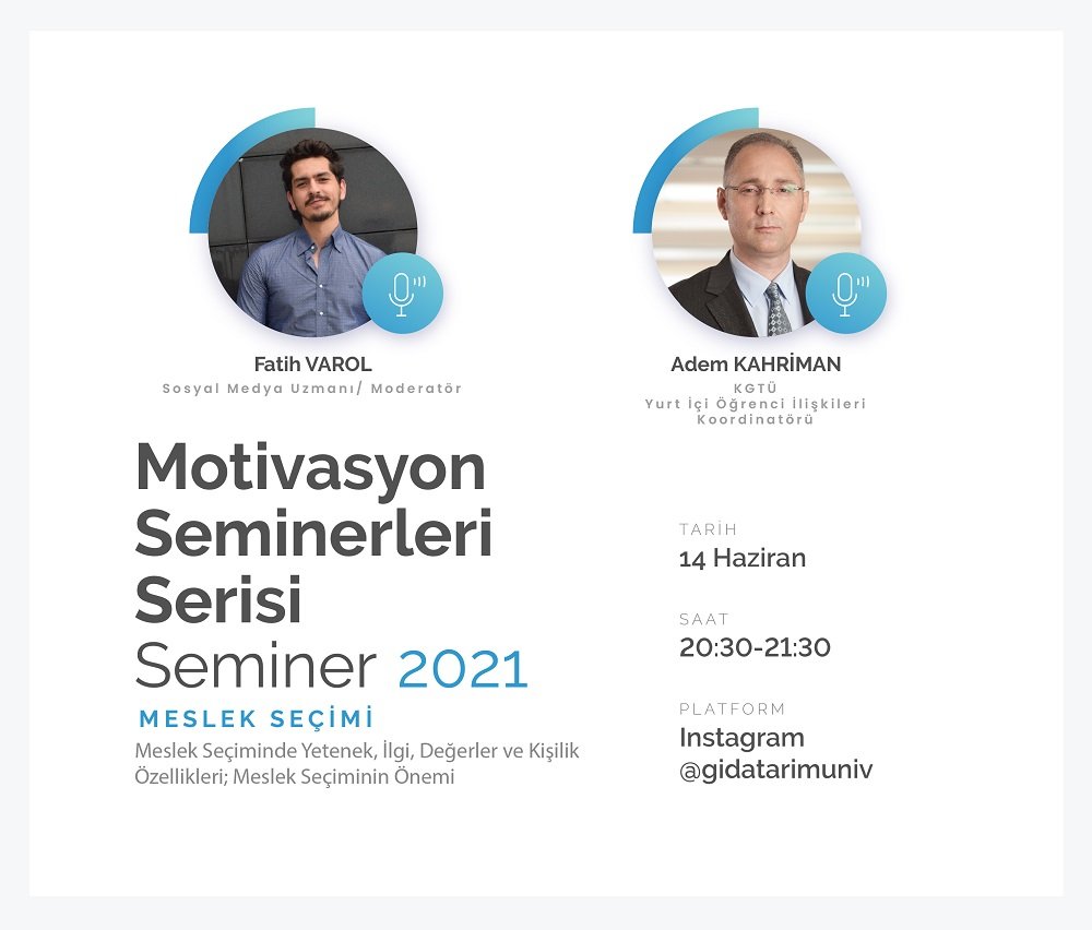 Motivasyon Seminerleri, Yurt İ&ccedil;i &Ouml;ğrenci İlişkileri Koordinat&ouml;r&uuml; Adem Kahriman ile "Meslek Se&ccedil;imi"