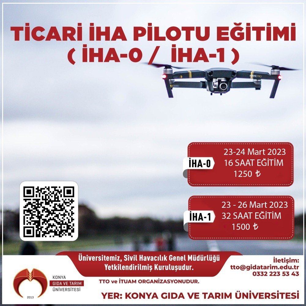 Sivil Havacılık Genel M&uuml;d&uuml;rl&uuml;ğ&uuml; Onaylı Ticari İHA (İnsansız Hava Aracı) Pilot Eğitimleri