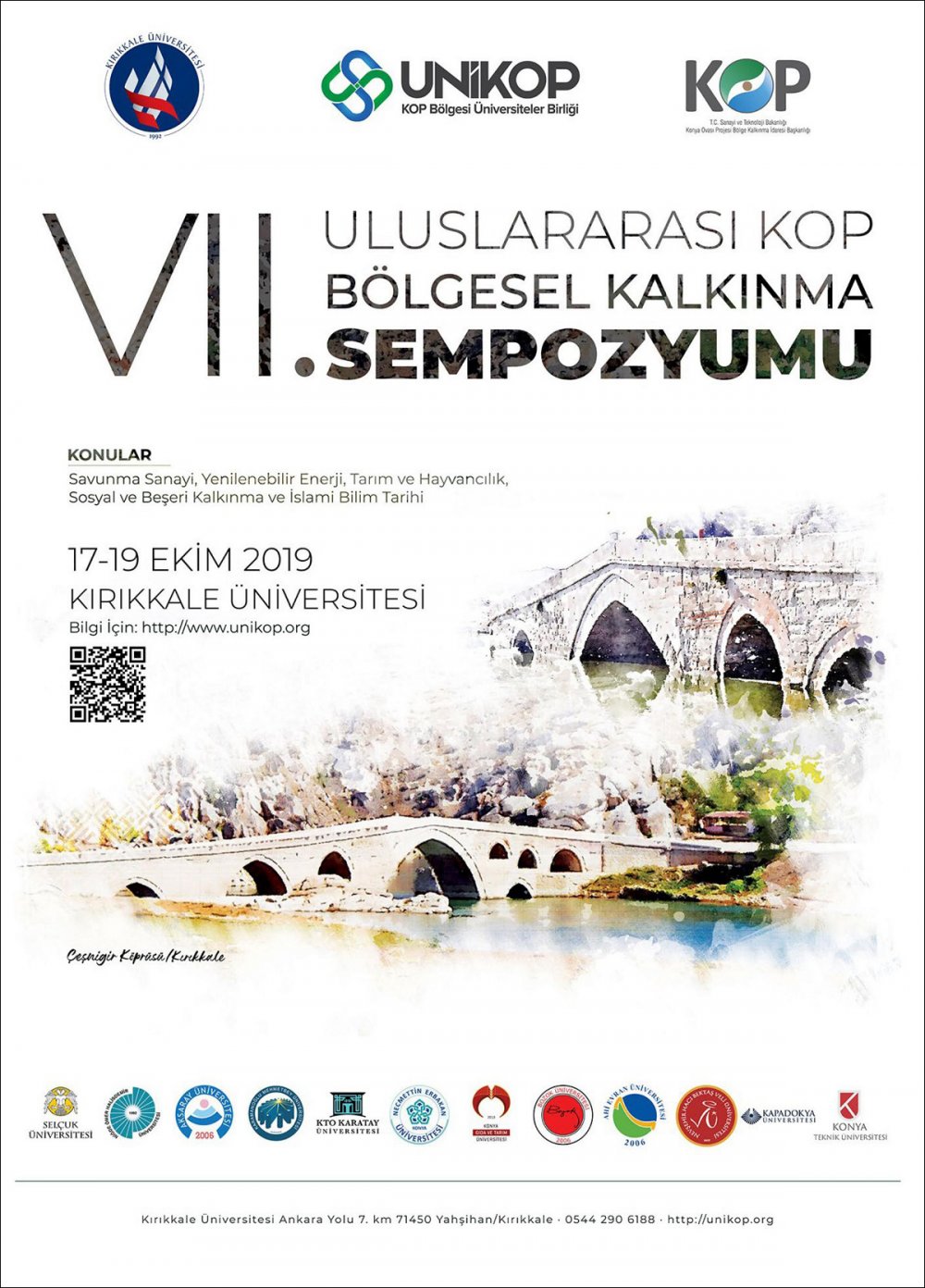 VII. Uluslararası KOP B&ouml;lgesel Kalkınma Sempozyumu / 17-19 Ekim 2019