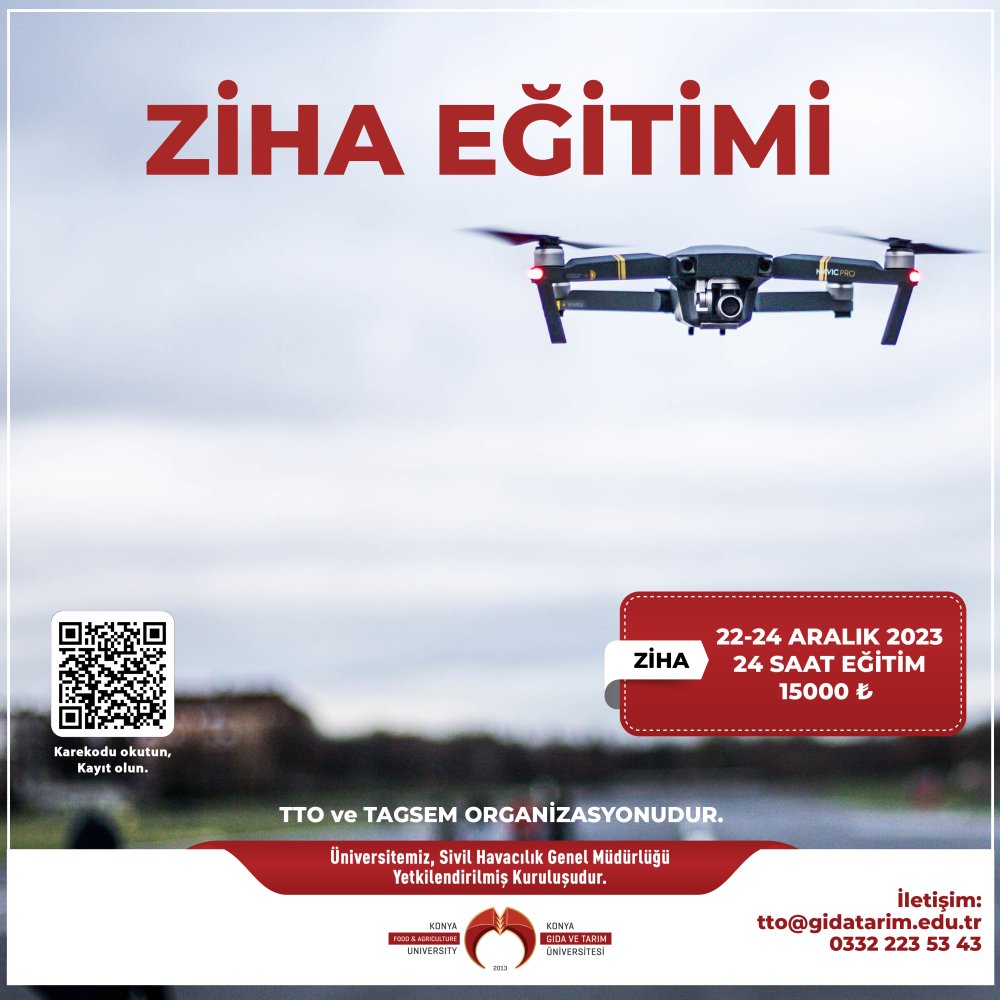 ZİHA (Zirai İnsansız Hava Ara&ccedil;ları) Eğitimi