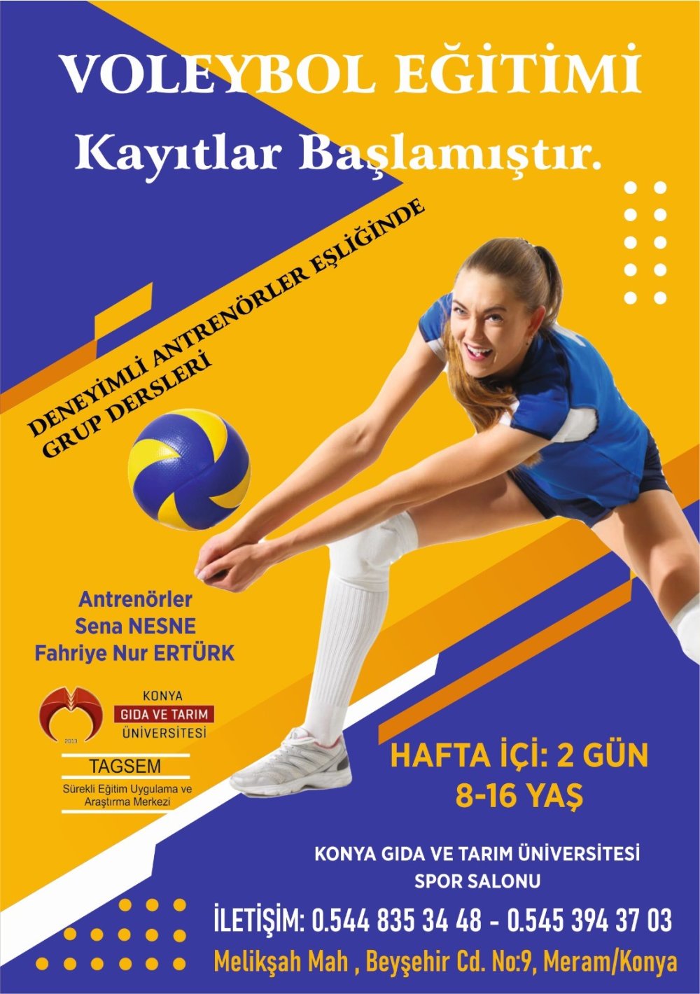 Voleybol Eğitimi Başlıyor 