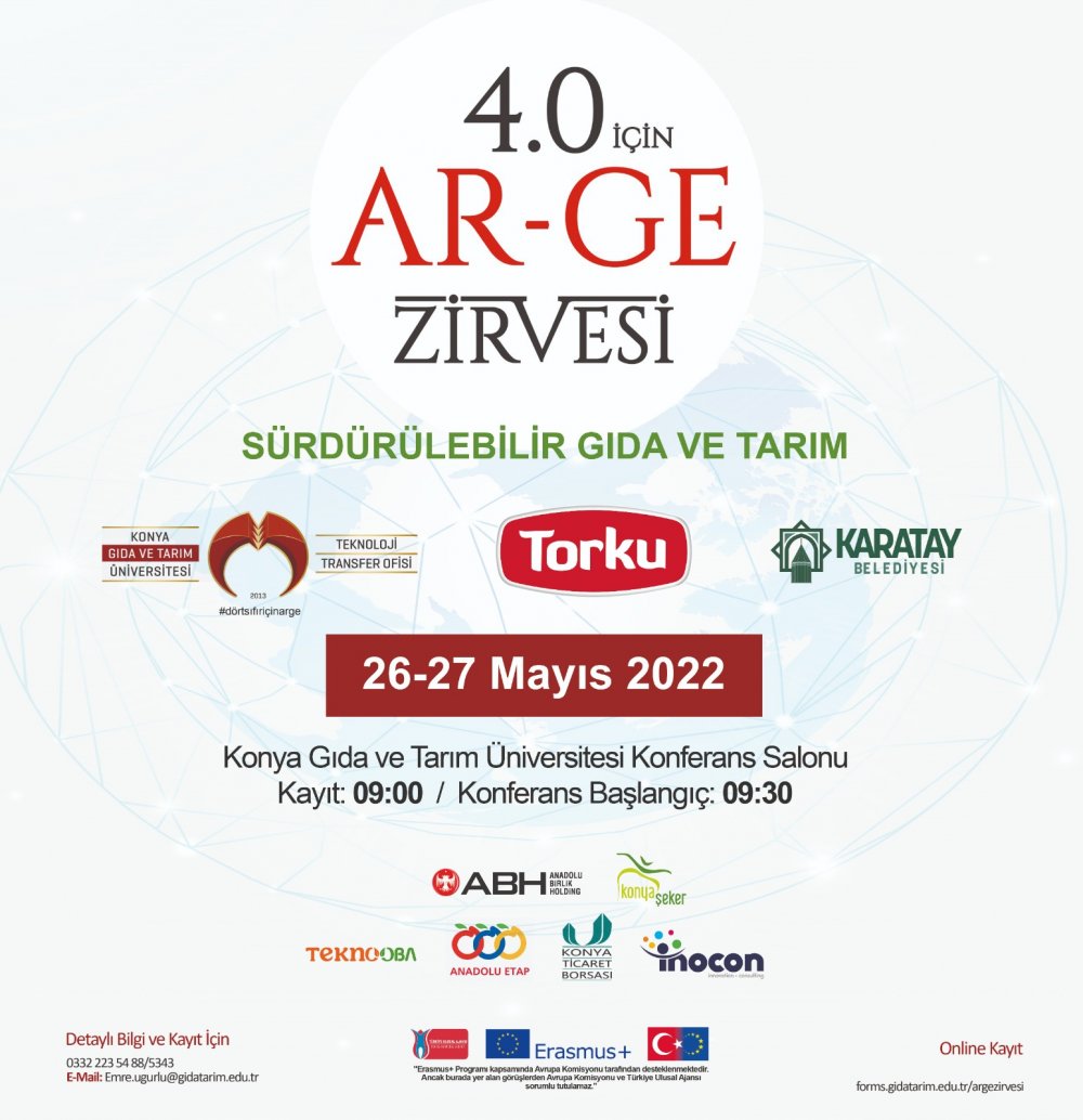 4.0 i&ccedil;in Ar-Ge Zirvesi - S&uuml;rd&uuml;r&uuml;lebilir Gıda ve Tarım