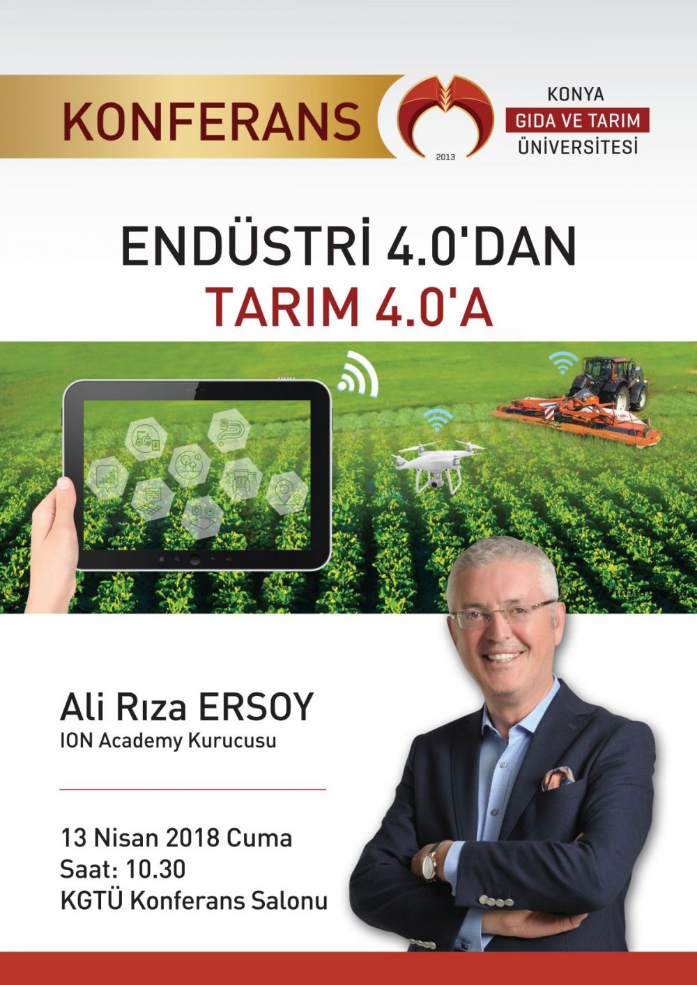 End&uuml;stri 4.0&rsquo;dan Tarım 4.0&rsquo;a Konferansı - 13 Nisan Cuma 10:30