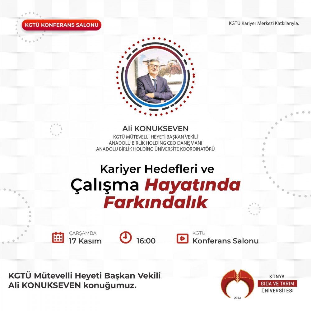 Kariyer Hedefleri ve &Ccedil;alışma Hayatında Farkındalık