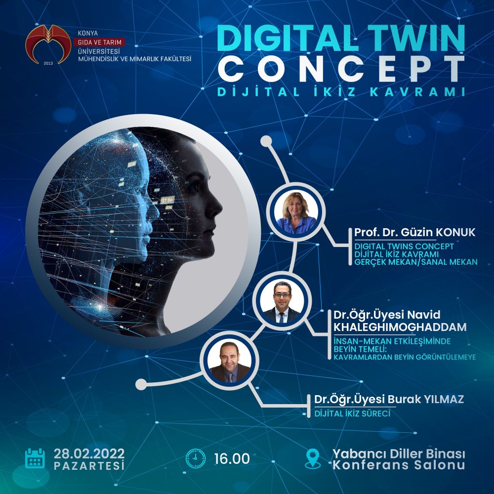 Dijital İkiz Kavramı / 28 Şubat 2022 Pazartesi Saat 16:00