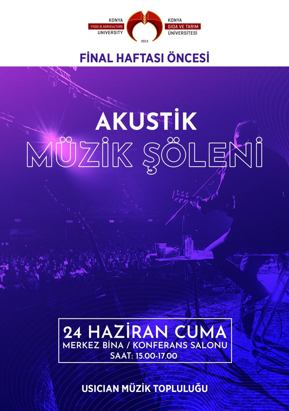 Final Haftası &Ouml;ncesi Akustik M&uuml;zik Ş&ouml;leni