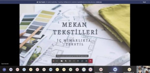 Dr. Öğr. Üyesi Başak Özkendirci, “Mekan Tekstilleri/İç Mimarlıkta Tekstil” Başlıklı Sunumuyla İç Mimarlık Öğrencileriyle Bir Araya Geldi