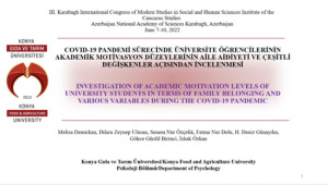 Psikoloji Bölümü Öğretim Üyelerimiz ve Öğrencilerimiz III. International Congress of Modern Studies in Social Sciences and Humanities’e Katıldı