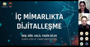 İç Mimarlık Bölümü Araştırma Görevlilerimiz Gökçe Onur Karabulut ve Halil Yasin Dilek, Selçuk Üniversitesi İç Mimarlık Bölümü Tarafından Düzenlenen Seminerlere Davetli Konuşmacı Olarak Katıldı