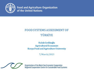 Doç. Dr. Haluk GEDİKOĞLU Birleşmiş Milletler Gıda ve Tarım Örgütü (FAO) Tarafından Gerçekleştirilen Bölgesel Konferansa Katıldı