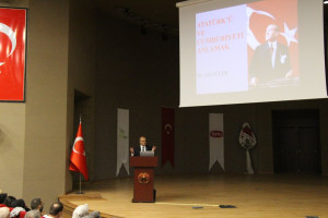 Cumhuriyetimizin 100.Yılı Etkinlikleri Kapsamında Üniversitemizde Dr. Ali Güler Tarafından Seminer Düzenlendi