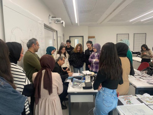 İç Mimarlık Bölümü Öğrencilerinin Katılımıyla “Mekânı Eskizle Deneyimlemek” İsimli Workshop Düzenlendi