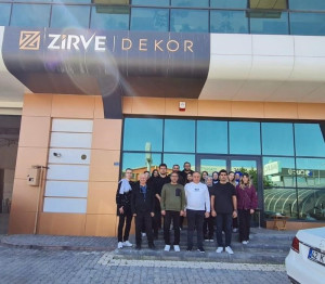 İç Mimarlık Bölümü IMB2000 İç Mimari Proje-II Dersi Kapsamında Zirve Dekor’a Teknik Gezi Düzenlendi