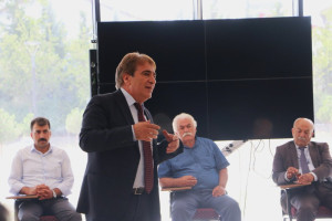 Konya Gıda ve Tarım Üniversitesi Mütevelli Heyet Başkanı Prof. Dr. Mehmet Kılıç ve Rektör Prof. Dr. Erol Turan, Seydişehir Muhtarları ile Bir Araya Geldi