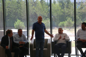 Konya Gıda ve Tarım Üniversitesi Mütevelli Heyet Başkanı Prof. Dr. Mehmet Kılıç ve Rektör Prof. Dr. Erol Turan, Seydişehir Muhtarları ile Bir Araya Geldi