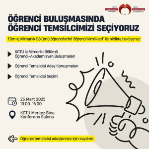 İç Mimarlık Bölümü Öğrenci Buluşmasının Ardından Öğrenci Temsilcisi Seçildi