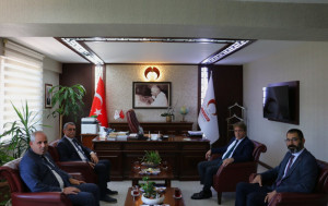 Kırşehir Ahi Evran Üniversitesi Rektörü Prof. Dr. Mustafa Kasım Karahocagil'den, Rektörümüz Prof. Dr. Erol Turan’a Ziyaret