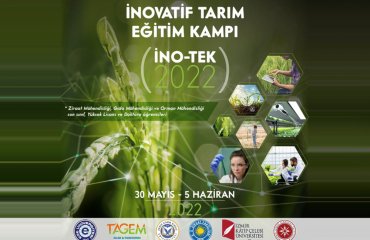Mühendislik ve Mimarlık Fakültesi Dekan Yardımcımız Dr. Öğr. Üyesi Ayça Gedikoğlu İnovatif Tarım Eğitim Kampına (İNO-TEK 2022) Davetli Konuşmacı Olarak Katıldı