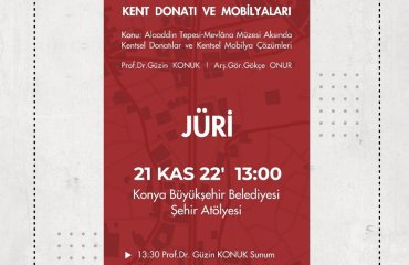 Imb4009 Kent Donatı ve Mobilyaları Dersi Ara Sınav Jürisi Konya Büyükşehir Belediyesi Şehir Atölyesi’nde Gerçekleştirildi
